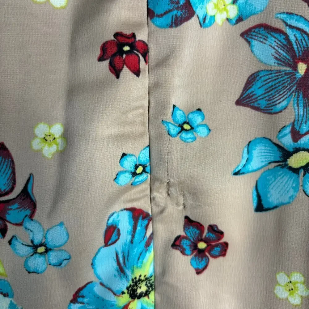 AFRM Anita Mini Dress Aqua Bouquet Size XS